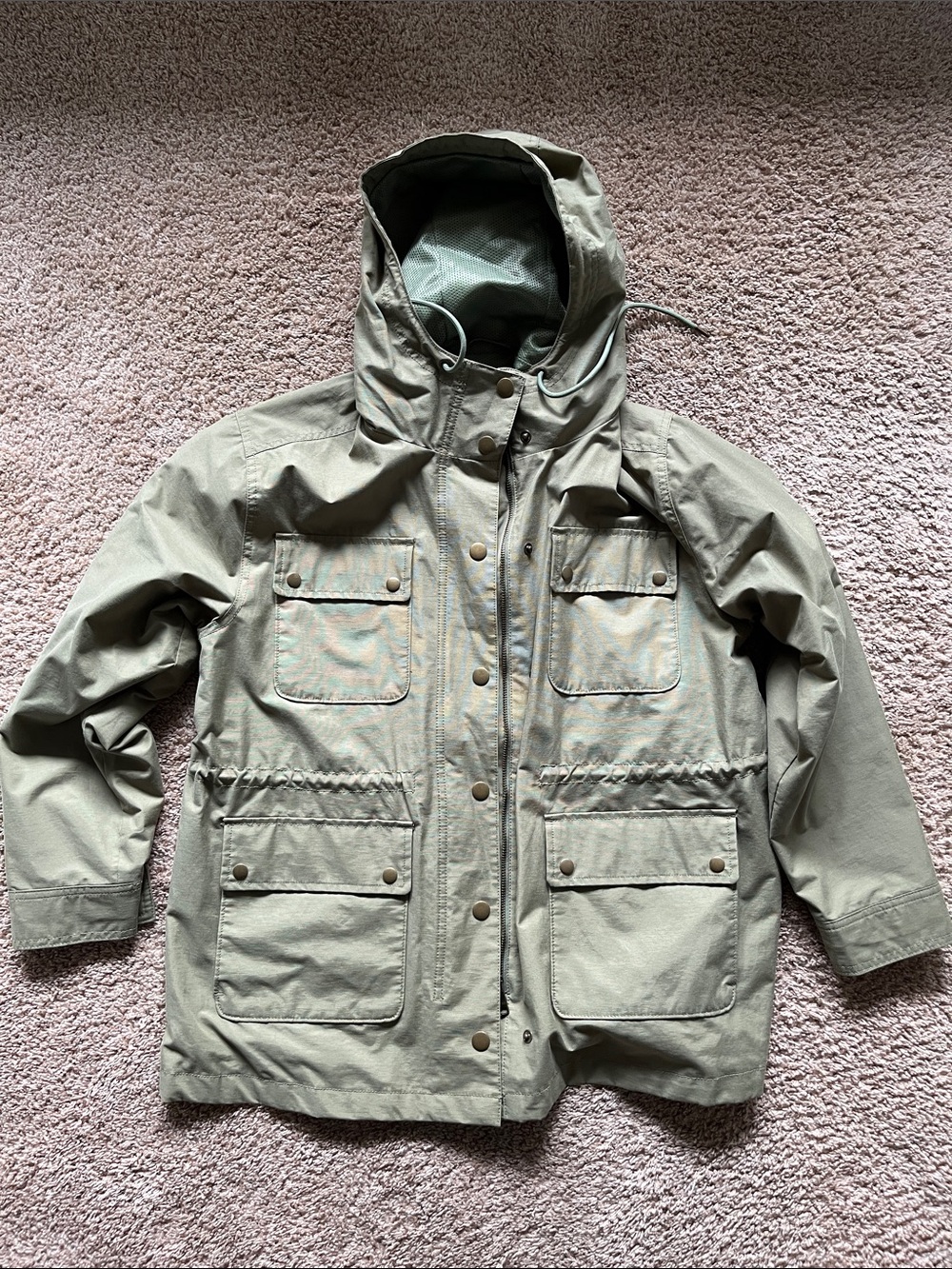 Old Navy Water Resistant Utility Jacket with Hood Sz L